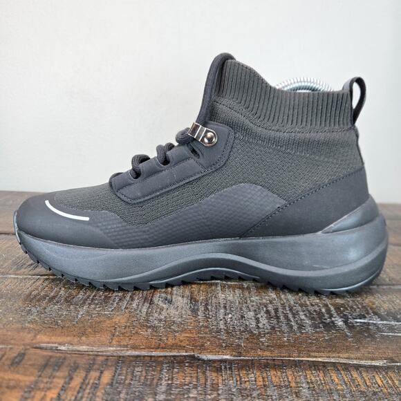 NEW Vessi Stormburst High Top Mens Size 7 Waterproof Shoes Hiking Space Black